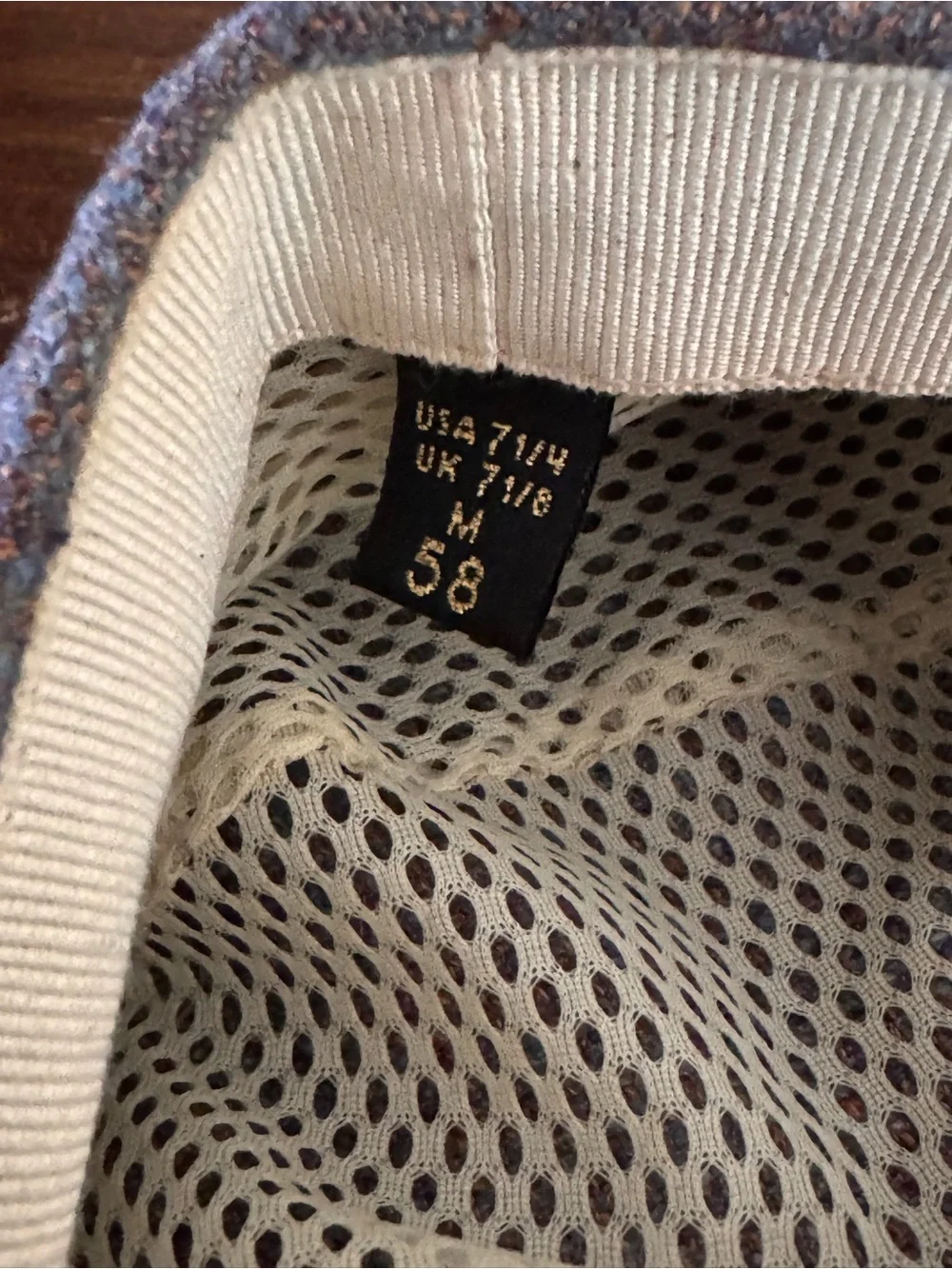Vintage Doria Gruppo Borsalino flat Cap wool/silk sz 58(7 1/4) MADE IN ITALY